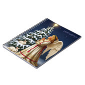 Angel of Christmas Night – Classical Holiday  Notizblock (Linke Seite)