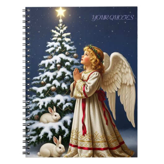 Angel of Christmas Night – Classical Holiday  Notizblock (Vorderseite)