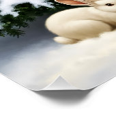 Angel of Christmas Night – Classical Holiday Poster (Ecke)