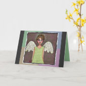 Angel of Grace - Grußkarte Karte (Gelbe Blume)