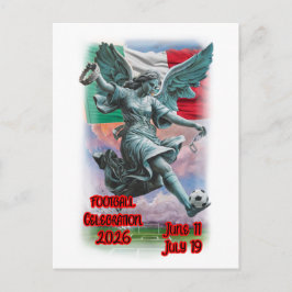 Angel of Independence Celebrates Football on a Feiertagspostkarte