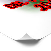 Angel of Independence playing Soccer on a  Poster (Ecke)