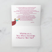 Angel of Peace Christmas card Feiertagskarte (Innenseite)