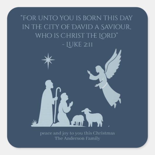 Angel of the Lord Sticker – Nativity Shepherd (Vorderseite)