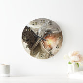 Angel of the Misfortunate Große Wanduhr (Zuhause)