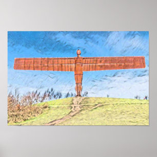 Angel of the North, Gateshead, England Poster