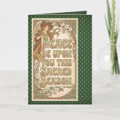 Angel of the Sacred Season Folded Greeting Card Karte (Vorderseite)