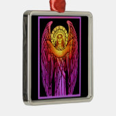 Angel-Ornament aus Hartglas Ornament Aus Metall (Rechts)