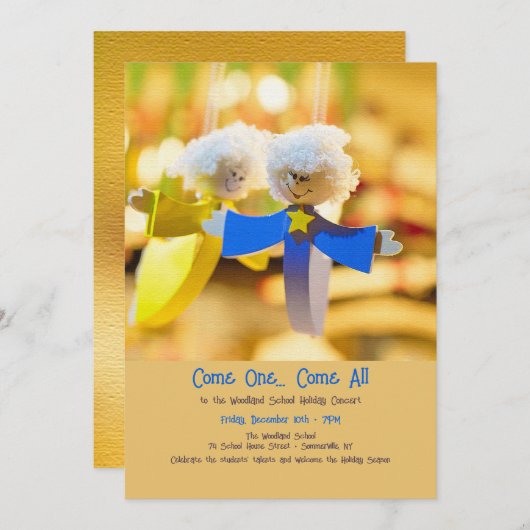 Angel Ornament Einladung (Vorne/Hinten)