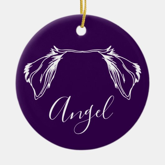 Angel Ornament (Paw Prints) (Vorne)