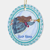 Angel-Ornamente der ersten Weihnachtszeit Keramik Ornament (Links)