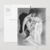 Angel Paar Postkarte (Vorne/Hinten)