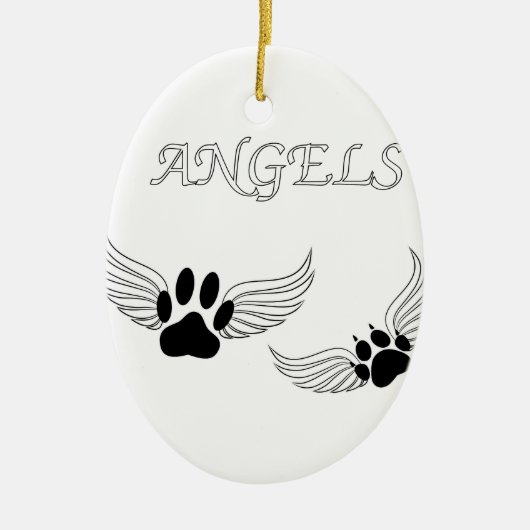Angel Pads Keramik Ornament (Vorne)