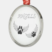 Angel Pads Silbernes Ornament (Links)