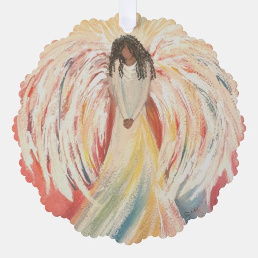 Angel Paper Ornament Karte (Vorderseite)