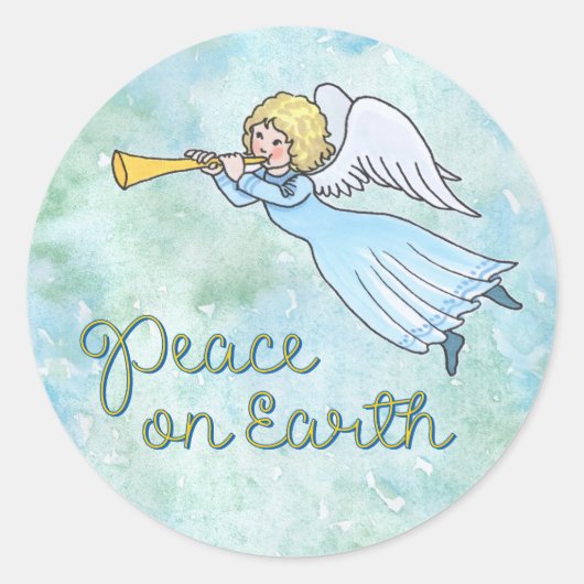Angel Peace Sticker (Vorderseite)
