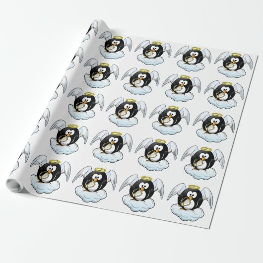 ANGEL PENGUIN GESCHENKPAPIER (Ungerollt)