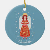 Angel Personalisiert Keramik Ornament (Vorne)