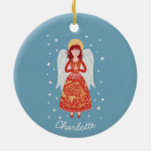 Angel Personalisiert Keramik Ornament (Hinten)