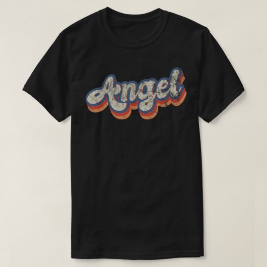 Angel Personalisiert Name Shirt Custom Lettering 7 (Design vorne)