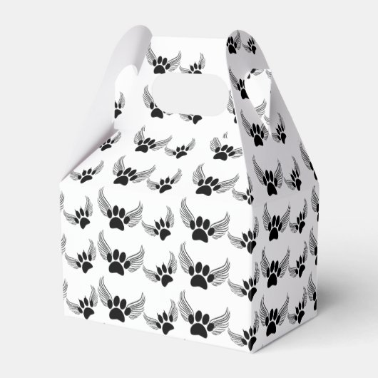 Angel Pet Paw Prints Custom Geschenkschachtel (Vorderseite)