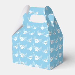 Angel Pet Paw Prints Custom Sky Blue Geschenkschachtel