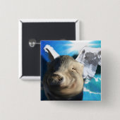 Angel Pig Button (Vorne & Hinten)