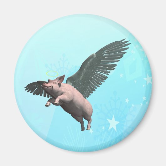 Angel Pig Magnet (Vorne)