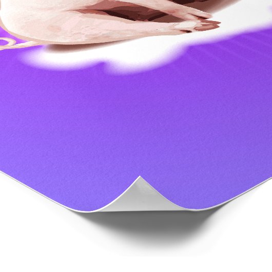 Angel Pig Poster (Ecke)
