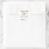Angel Pinhead Runder Aufkleber (Tasche)