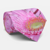 Angel Pink Gerbera Blume, Neck Tie Krawatte (Gerollt)