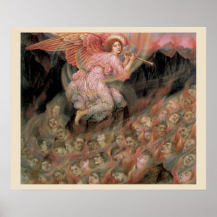 Angel Piping zu Soulen in Hell von Evelyn De Morga Poster
