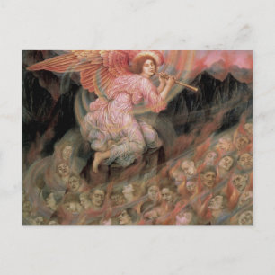 Angel Piping zu Soulen in Hell von Evelyn De Morga Postkarte