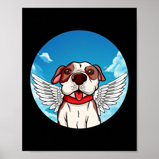 Angel Pitbull Stafford Bully Bulldog Poster (Vorne)