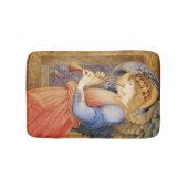 Angel Playing a Flageolet (von Edward Burne-Jones) Badematte (Vorderseite)