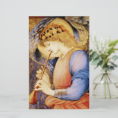 "Angel Playing a Flageolet" von Edward Burne Jones Briefpapier (Stehend Vorderseite)