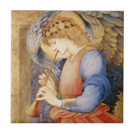 Angel Playing a Flageolet (von Edward Burne-Jones) Fliese