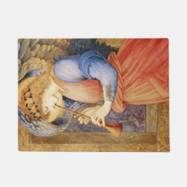 Angel Playing a Flageolet (von Edward Burne-Jones) Fußmatte