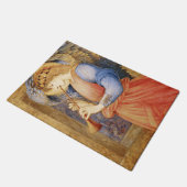 Angel Playing a Flageolet (von Edward Burne-Jones) Fußmatte (Schrägansicht)