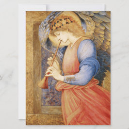 Angel Playing a Flageolet (von Edward Burne-Jones) Karte