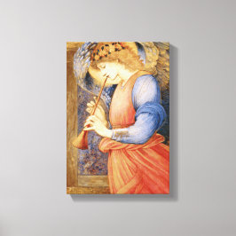 Angel Playing a Flageolet (von Edward Burne-Jones) Leinwanddruck