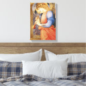 Angel Playing a Flageolet (von Edward Burne-Jones) Leinwanddruck (Insitu (Schlafzimmer))