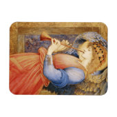 Angel Playing a Flageolet (von Edward Burne-Jones) Magnet (Horizontal)