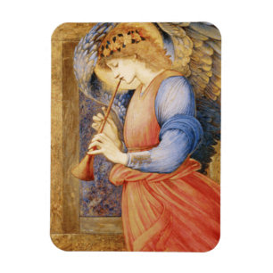 Angel Playing a Flageolet (von Edward Burne-Jones) Magnet