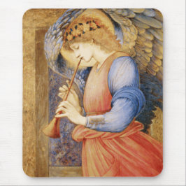 Angel Playing a Flageolet (von Edward Burne-Jones) Mousepad