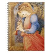 Angel Playing a Flageolet (von Edward Burne-Jones) Notizblock (Vorderseite)
