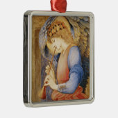 Angel Playing a Flageolet (von Edward Burne-Jones) Ornament Aus Metall (Rechts)