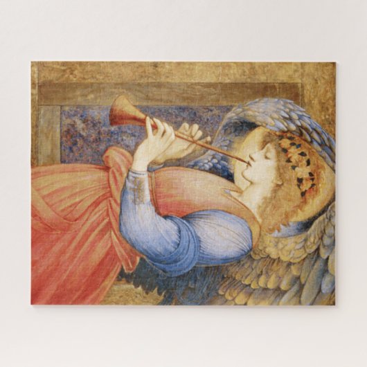 Angel Playing a Flageolet (von Edward Burne-Jones) Puzzle (Horizontal)