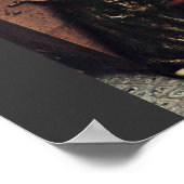 Angel Playing by Hubert Van Eyck (Beste Qualität) Poster (Ecke)