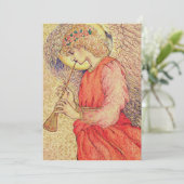 Angel Playing Feiertagskarte (Stehend Vorderseite)
